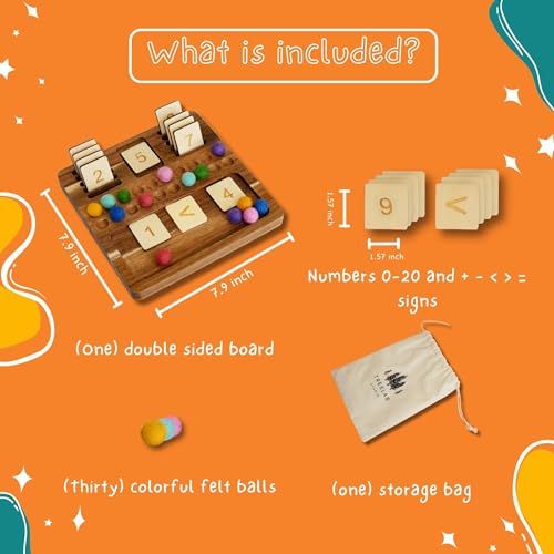 Wooden Montessori Math Board Toy for Homeschool Kids
