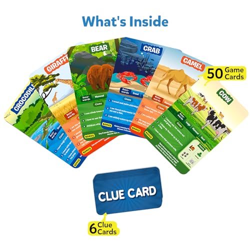 Animal Planet Guess in 10 Card Game for Ages 6-9