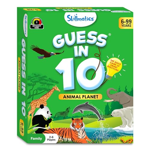 Animal Planet Guess in 10 Card Game for Ages 6-9