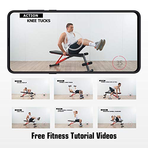 Adjustable Weight Bench for Full Body Exercise, Home Gym