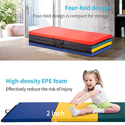 2" Thick Gymnastics Mat for Home Fitness Training