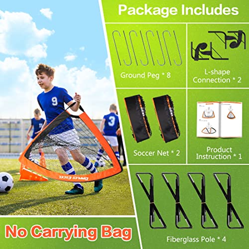 Dimples Excel Soccer Net Set for Backyard, 4'x3