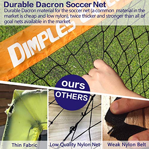 Dimples Excel Soccer Net Set for Backyard, 4'x3