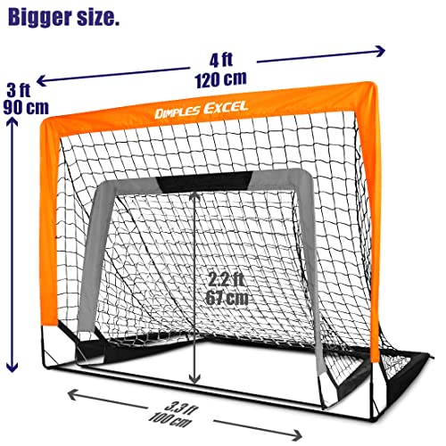 Dimples Excel Soccer Net Set for Backyard, 4'x3