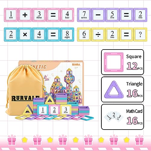 44Pcs Magnetic Building Blocks Set for Girls 3-7