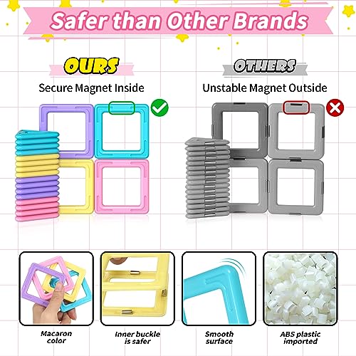 44Pcs Magnetic Building Blocks Set for Girls 3-7