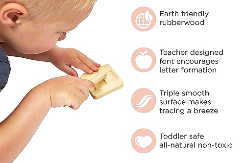 Montessori Wooden Alphabet Tracing Boards for Preschoolers
