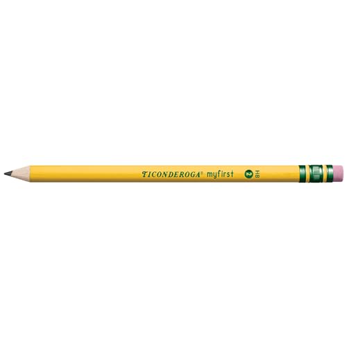 Ticonderoga My First Wood Pencils, Pre-Sharpened, 12 Count