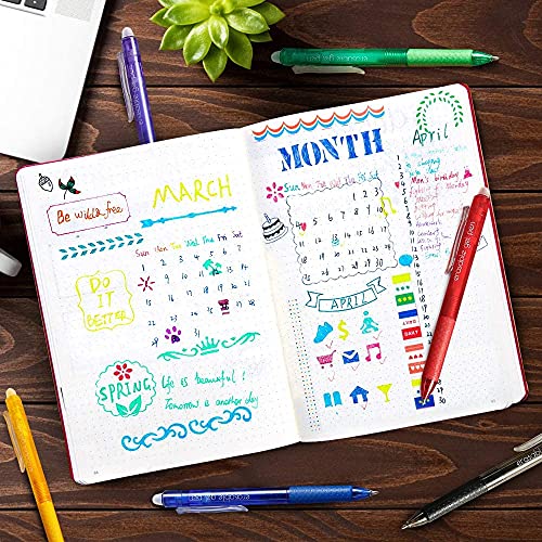 Vanstek 15-Color Retractable Erasable Gel Pens Clicker