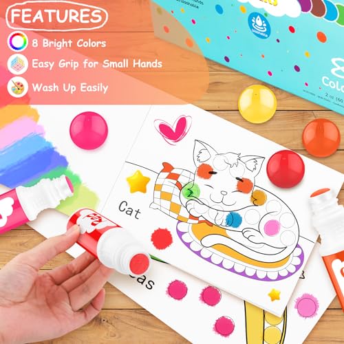 Toddlers Dot Marker Art Kit, Washable Bingo Daubers