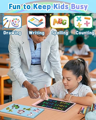 FLUESTON LCD Writing Tablet for Homeschool Kids