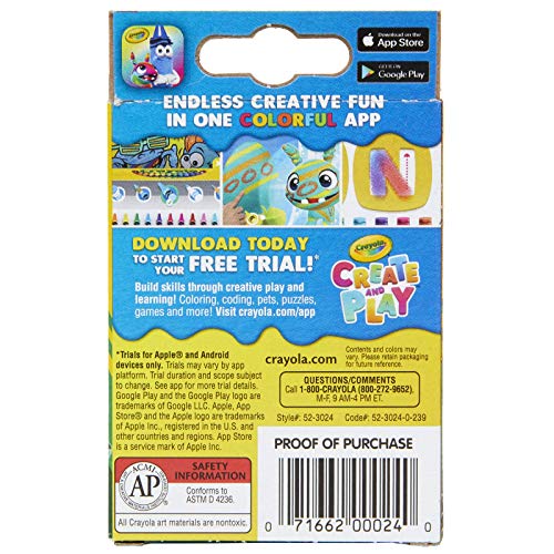 Crayola 24 Color Crayons Pack - Set of 4