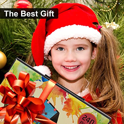 240-Piece Art Set with Trifold Easel for Kids