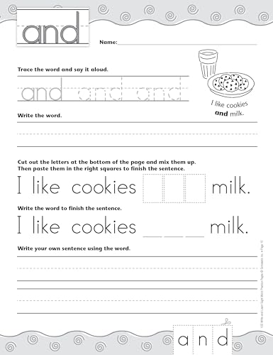 Engaging Sight Word Practice Pages for Homeschoolers