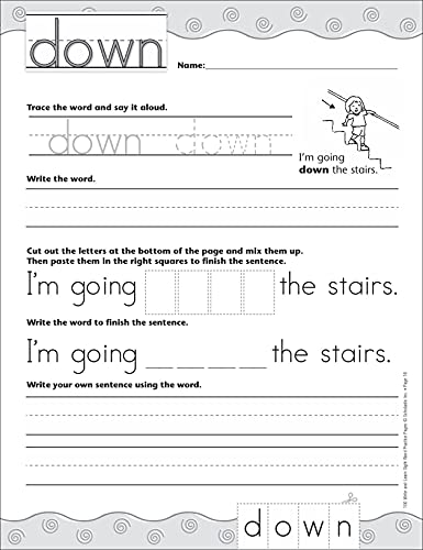 Engaging Sight Word Practice Pages for Homeschoolers