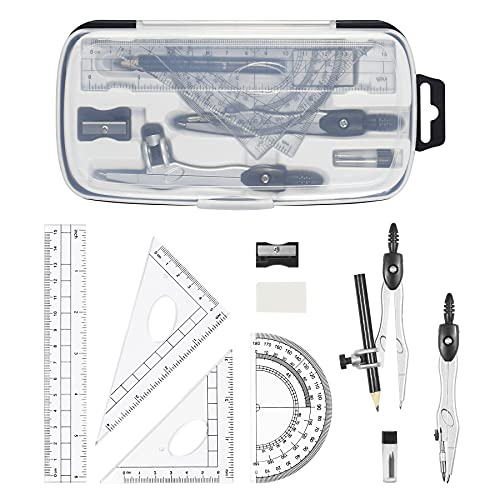 10-Piece Math Geometry Kit for Homeschool Students