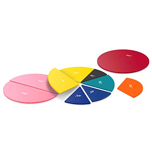 Rainbow Angle Circles Geometry Manipulatives for Homeschool Math
