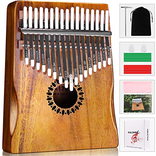Portable Kalimba Thumb Piano 17 Keys for Kids & Adults