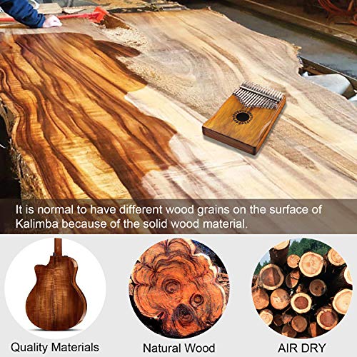 Portable Kalimba Thumb Piano 17 Keys for Kids & Adults