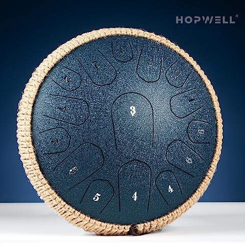 HOPWELL Steel Tongue Drum - 15 Notes, D Major