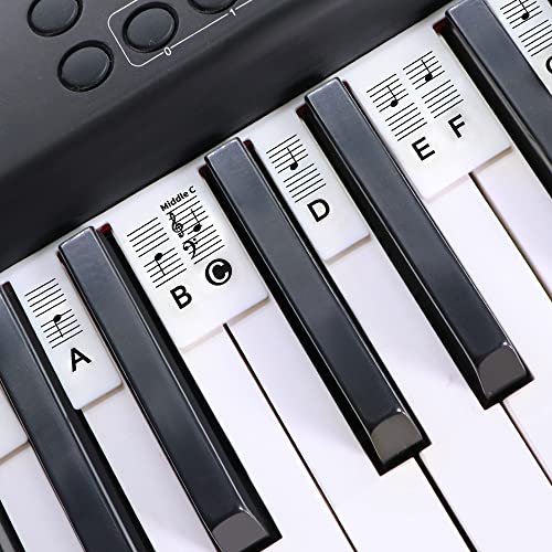 61 Key Piano Keyboard Note Labels for Homeschoolers