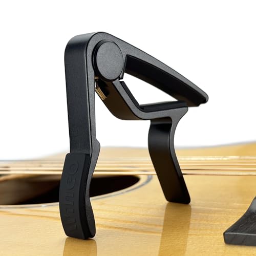 WINGO Guitar Capo with 5 Free Picks, Black