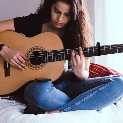 WINGO Guitar Capo with 5 Free Picks, Black