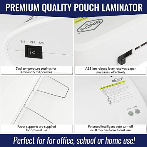 SINCHI 13" Laminator: Fast, Jam-free, Ideal for Homeschool