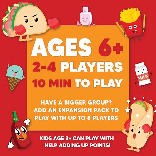 Taco vs Burrito Board Game for Kids 6+