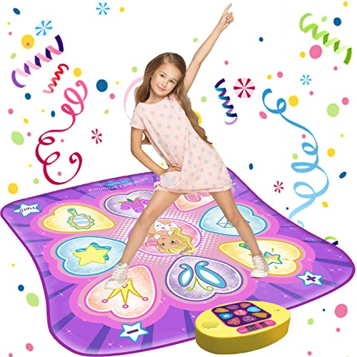 Girls' Dance Mat with LED Lights and Music Variety