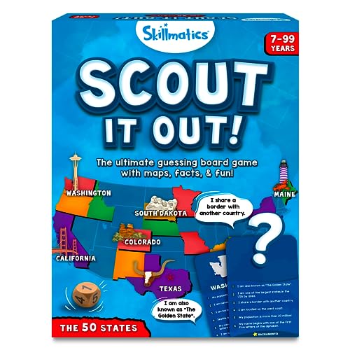 Scout It Out 50 States Board Game- Educational Toy