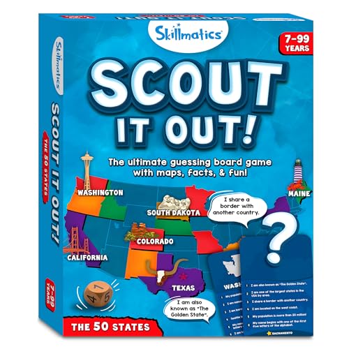 Scout It Out 50 States Board Game- Educational Toy
