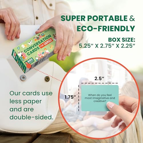 Prompta 600 Conversation Cards: Fun Family Road Trip Game