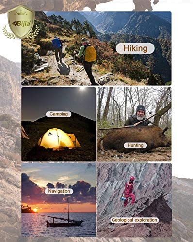 BIJIA Orienteering Map Compass with LED Light