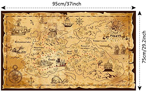 Pirate Spyglass Telescope Treasure Map Compass Kids Set