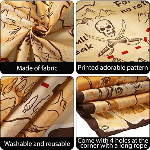 Pirate Spyglass Telescope Treasure Map Compass Kids Set