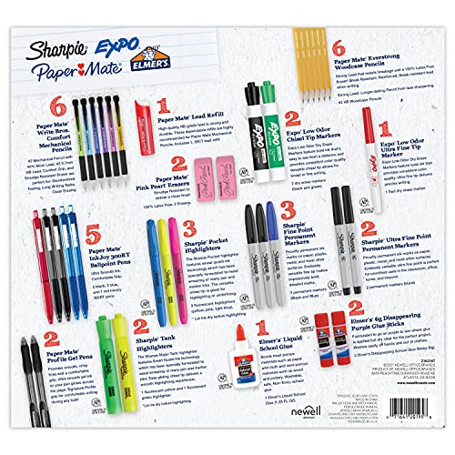Homeschool Supplies Kit from Top Brands, 38 Pieces