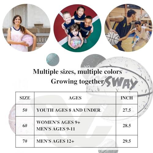 Men's MAIBOLE CROSSWAY Leather Basketball Size 7 White