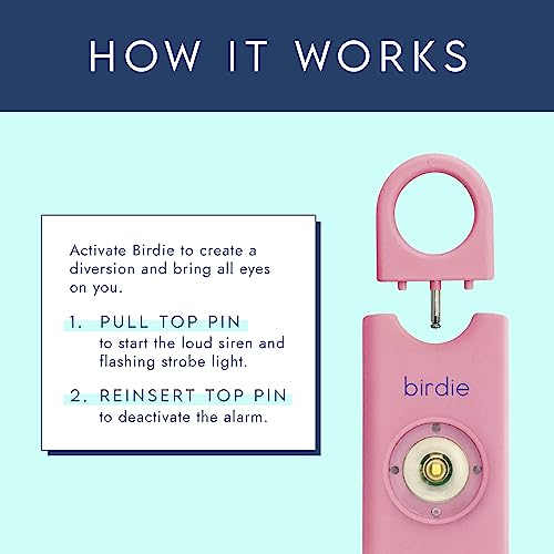 She's Birdie: Women's Safety Alarm–LOUD Siren, Colors (Blossom)