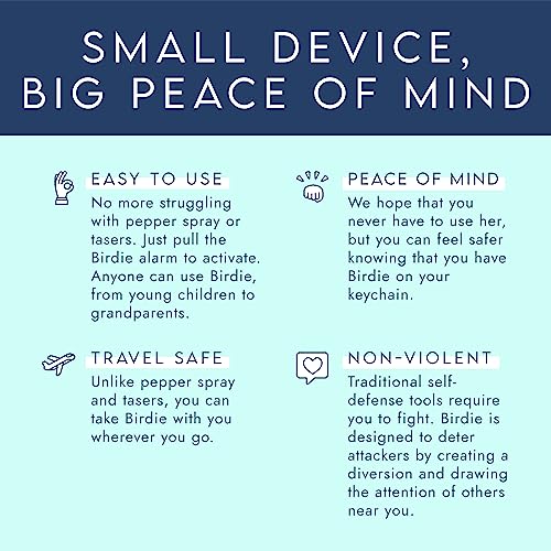 She's Birdie: Women's Safety Alarm–LOUD Siren, Colors (Blossom)