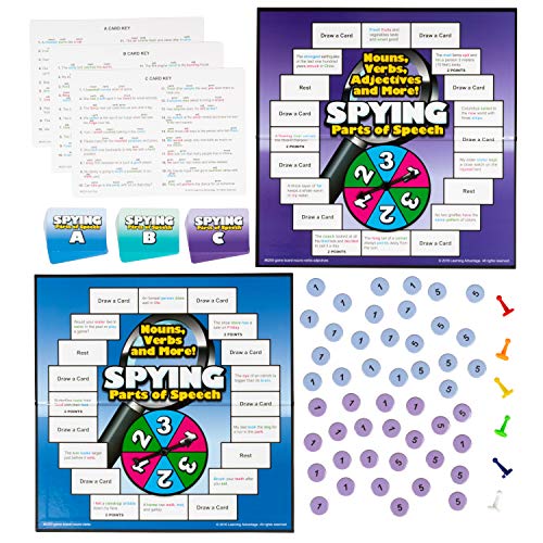 Spies Parts of Speech Board Game for Kids