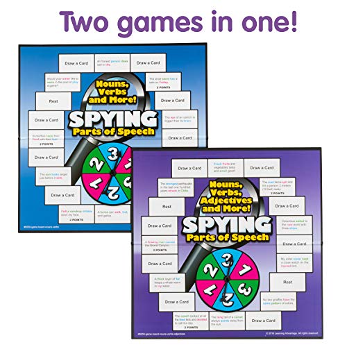 Spies Parts of Speech Board Game for Kids