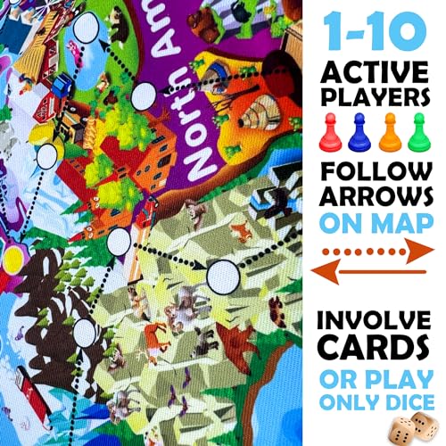 Quokka Geography Board Game for Ages 5-7 & 8-12