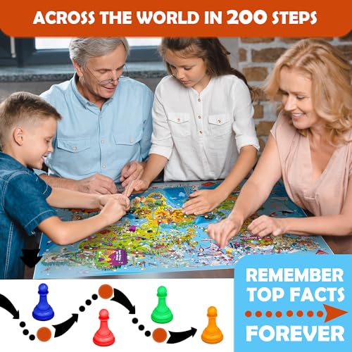 Quokka Geography Board Game for Ages 5-7 & 8-12