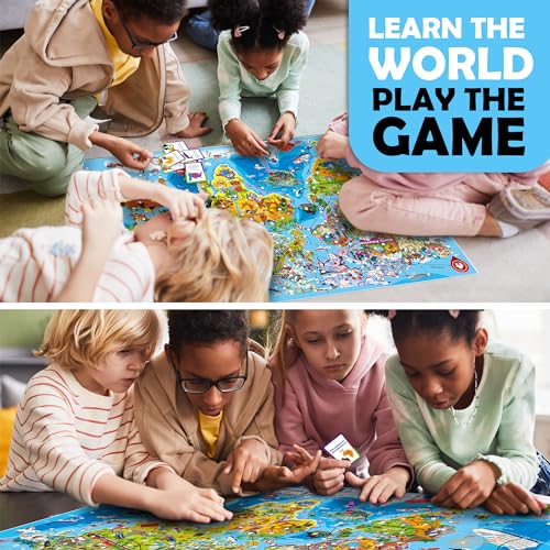 Quokka Geography Board Game for Ages 5-7 & 8-12