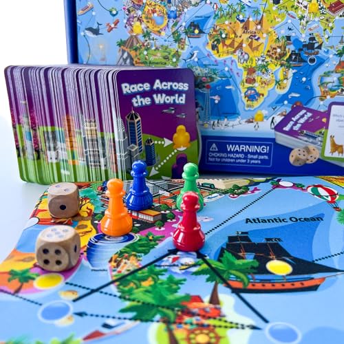 Quokka Geography Board Game for Ages 5-7 & 8-12