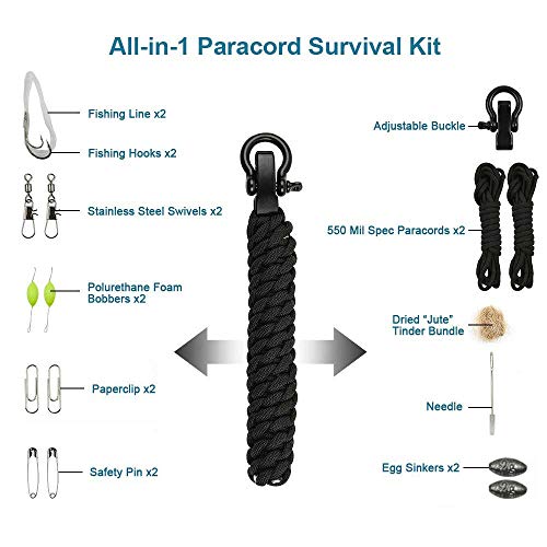 Yeacool 38" Folding Shovel with Pickaxe and Multitool