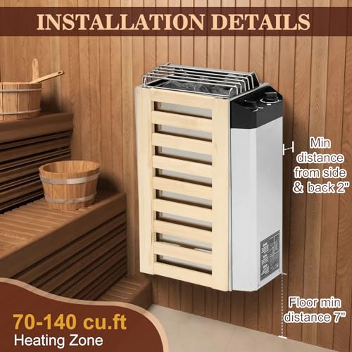 110V Stainless Steel Electric Sauna Heater with Timer