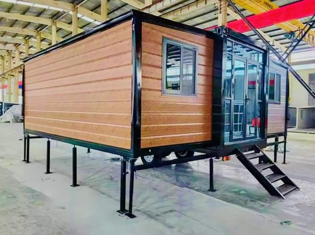 Modern Portable Tiny Home on Wheels, 40ft Container