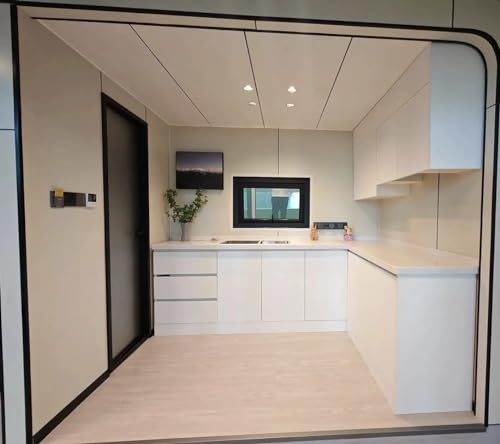 Modern Portable Tiny Home on Wheels, 40ft Container